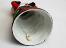 Święty Mikołaj, ręcznie malowana figurka, dzwonek, porcelana - 9
