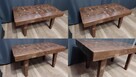 STOLIK Z LITEGO DREWNA rustykalny loft ława drewniana stół - 5