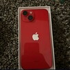 iPhone 14 czerwony sprawny pęknięte szkiełko aparatu ale wsz - 1