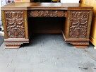 Klasyczne biurko gabinetowe Retro/Vintage - 2