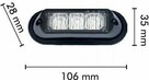 Lampa stroboskopowa błyskowa Led 9W 12-24V R65 R10 - 6