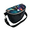 Torebka-Nerka Sztruksowa Czarna z Motywem Kota – Księżycowy Kot - Handmade - 2