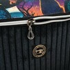 Torebka-Nerka Sztruksowa Czarna z Motywem Kota – Księżycowy Kot - Handmade - 7
