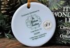 Zawieszka świąteczna porcelana lata 80 Tomy Corporation USA - 6