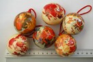 Bombka, francuskie bombki decoupage, vintage, Mikołaj 6 szt. - 4