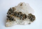 Kryształ górski, piryt szczotka naturalny Bułgaria - 8