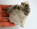 Kryształ górski, piryt szczotka naturalny Bułgaria - 5