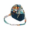 Torebka Sakiewka Sztruksowa Granatowa z Motywem Kolorowa Dżungla – Handmade - 2