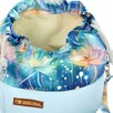 Torebka Sakiewka Błękitna z Motywem Dmuchawców – Handmade - 4