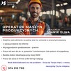 Operator Maszyn Produkcyjnych - GDAŃSK Oliwa- Praca od zaraz