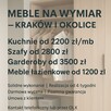 Kuchnie na wymiar od 2200zł/m2 Kraków i okolice – solidnie - 2