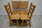 krzesła dębowe 4 sztuki - jak nowe - 2