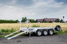 Przyczepa koparkowa do walca agregatu 3 osiowa 3500kg najazd - 7