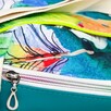 Torebka Na Ramię z Motywem Piór i Turkusową Ekoskórą – Handmade - 7