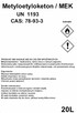 MEK / Metyloetyloketon CAS 78-93-3 - 2