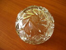 Kryształowa ciężka popielniczka. Kryształ PRL. Elegancka - 5