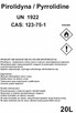 PIROLIDYNA / Pyrrolidine / Пирролидин CAS 123-75-1 - 3