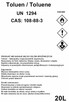 Toluen CZDA / Toluene PURE / Толуол ЧИСТЫЙ CAS 108-88-3 - 3