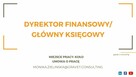 DYREKTOR FINANSOWY/GŁÓWNY KSIĘGOWY