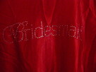 Damski, satynowy,czerwony szlafrok - 2