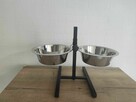 Stojak z dwiema miskami stalowymi Bufet dla Psa Kota Psów - 4