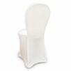 Biały elastyczny pokrowiec na krzesło Wenus - 2