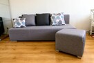 Sofa rozkładana + pufa - funkcja narożnika - 11