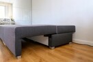 Sofa rozkładana + pufa - funkcja narożnika - 3
