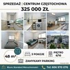 3 pokoje w Centrum, zamykany parking
