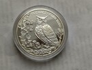 Srebrna moneta 20 zł z 2005 Puchacz Bubo-bubo