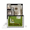 Śliczne mieszkanie 2 pokojowe 42,07m2 z ogrodem, Iwiny/Jagodno