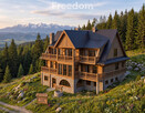 Drewniany dom z widokiem na Tatry