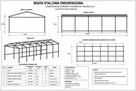 Wiata konstrukcja 12 x 6 x 4 - 2
