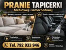 PROFESJONALNE PRANIE TAPICERKI MEBLOWEJ I SAMOCHODOWEJ