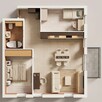 Dąbrowa Tarnowska, 60,3 m², 4 pokoje, balkon, bezpośrednio