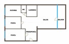 3 pokoje  56,12 m²  Loggia  Retkinia - 16