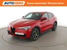 Alfa Romeo Stelvio 2.0 Turbo Lusso Q4 Nawigacja Tempomat Grzane Fotele Skóra Bi-Xenon KAM