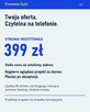 Strona firmowa za 399 zł. Czytelna na telefonie