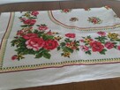 Obrus lniany vintage PRL 160 x 130 - 7