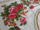 Obrus lniany vintage PRL 160 x 130 - 4