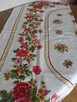 Obrus lniany vintage PRL 160 x 130 - 5