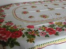 Obrus lniany vintage PRL 160 x 130 - 9