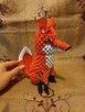 Lis, lisek, zwierzę -rękodzieło origami -dekoracja jesienna - 7