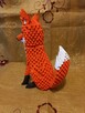 Lis, lisek, zwierzę -rękodzieło origami -dekoracja jesienna - 5