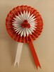 Kotyliony biało czerwone - ręczna robota -rękodzieło origami - 5