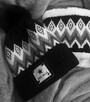 Nowy cieplutki komplet czapka + komin w pięknym czarnym kolo - 3