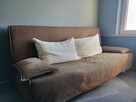 Kanapa rozkładana z pojemnikiem na pościel