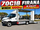 Iveco Daily 70C18 V H Firana Winda 1000kg 8-Palet 50c18 35C18