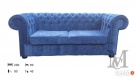 Sofa Mark Chesterfield pluszowa 3-osobowa - 1