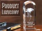 Rocznica Urodziny Ślub - Róża 3D w szkle na Prezent - 2